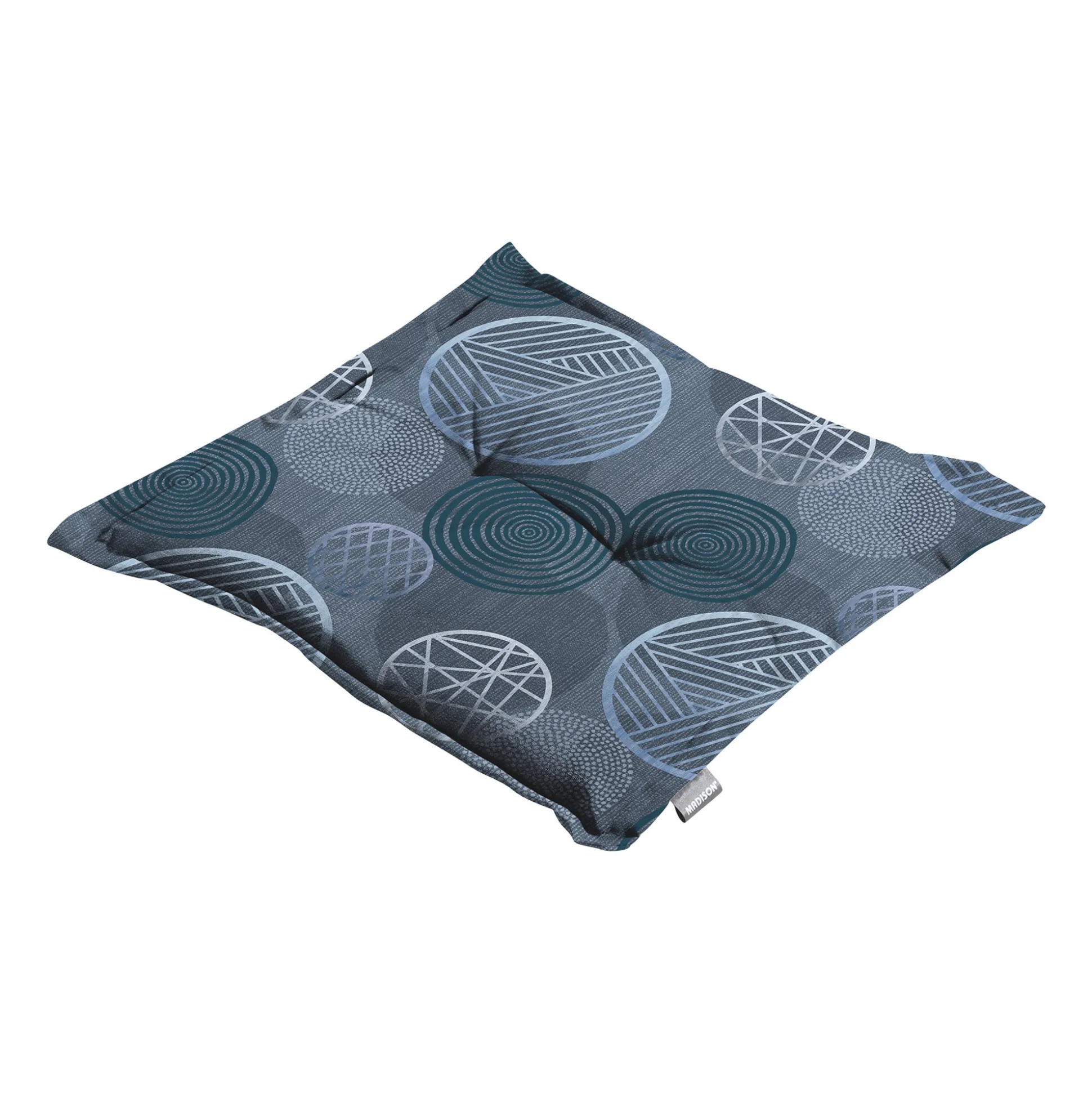 Circle Blue hocker 50x50