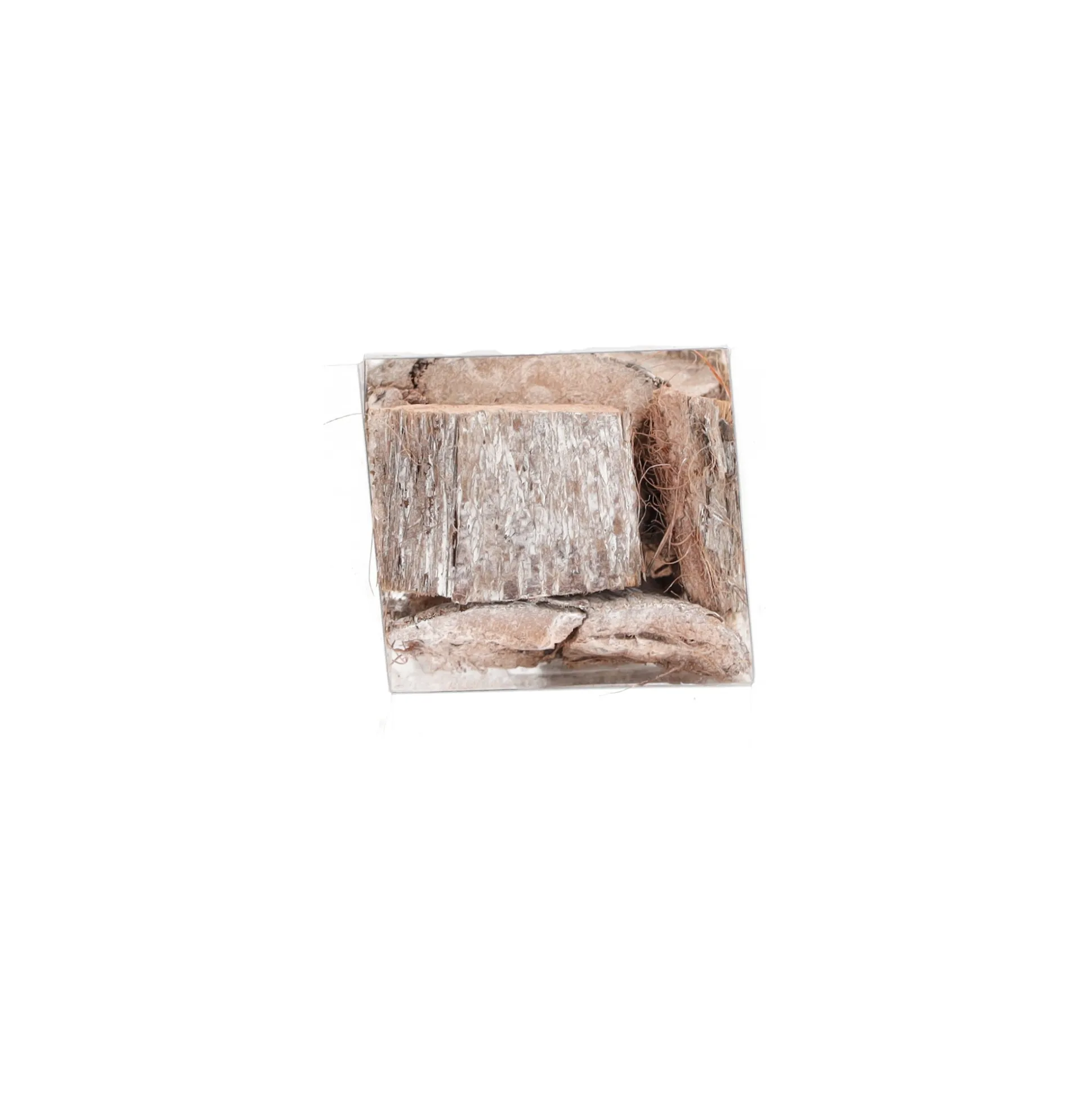 Exotische mix natuur white-wash 6 x 6 x 14 cm 6 assorti
