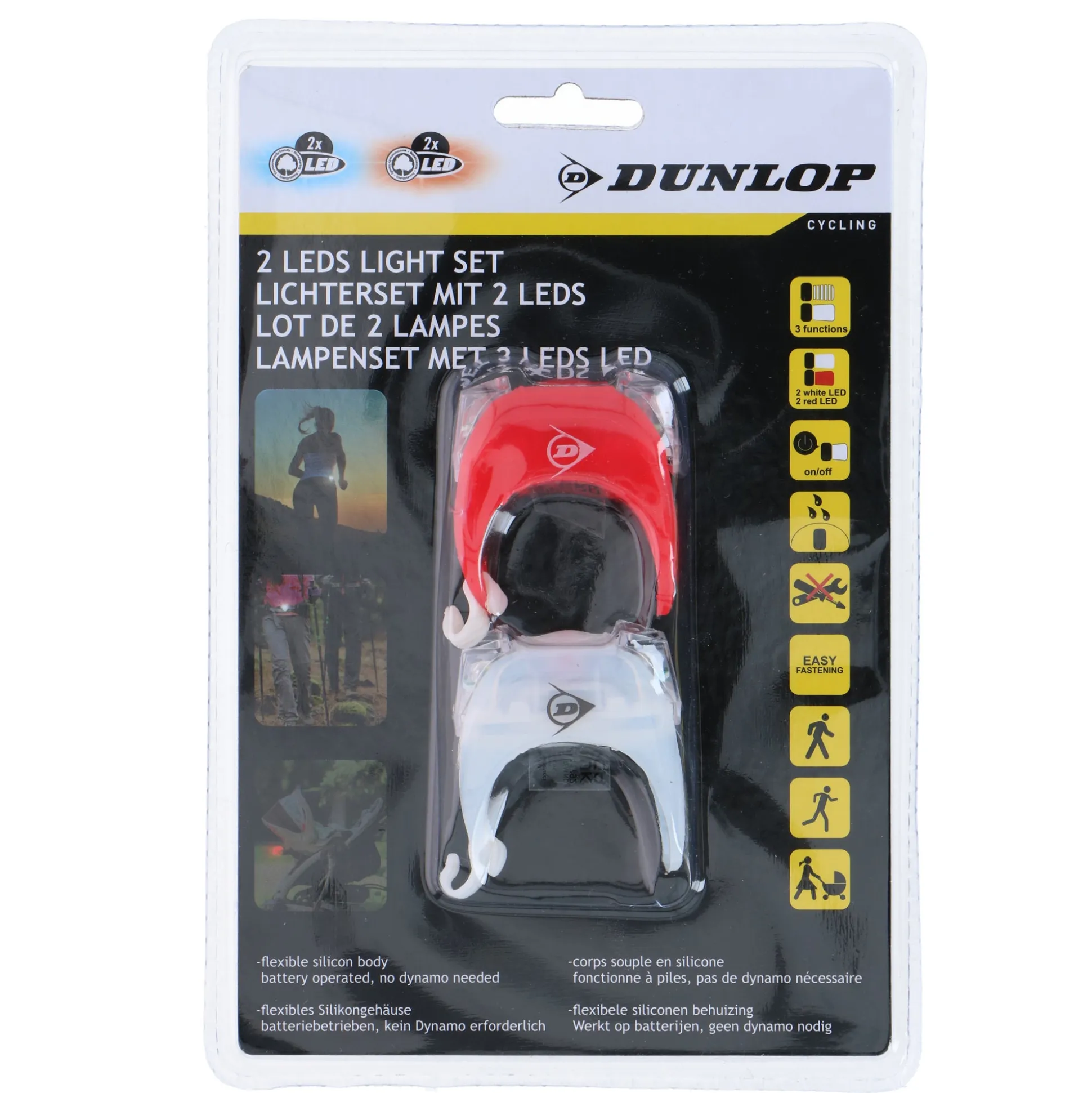 Fietsverlichtingset 2-delig Dunlop