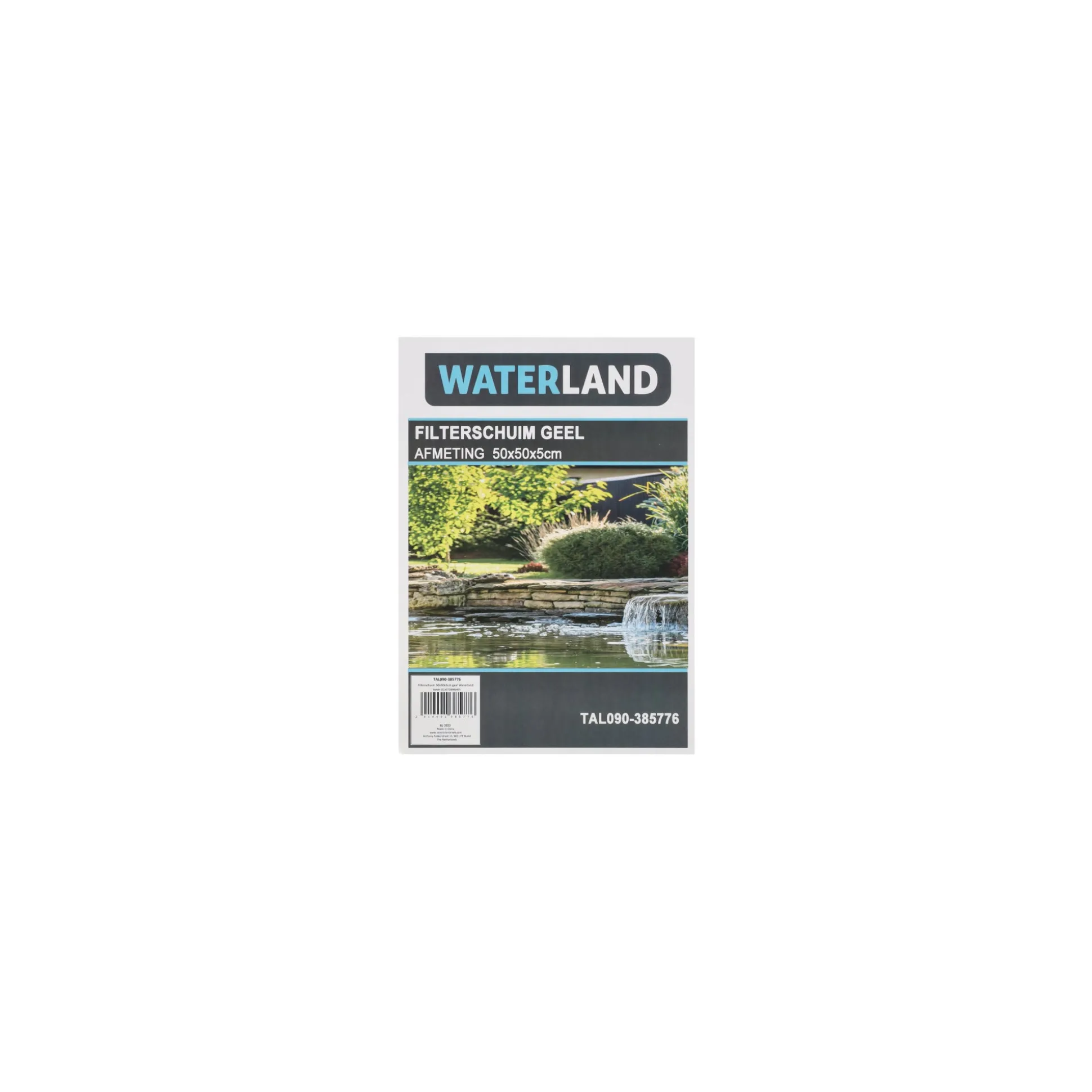 Filterschuim 50x50x5cm geel Waterland