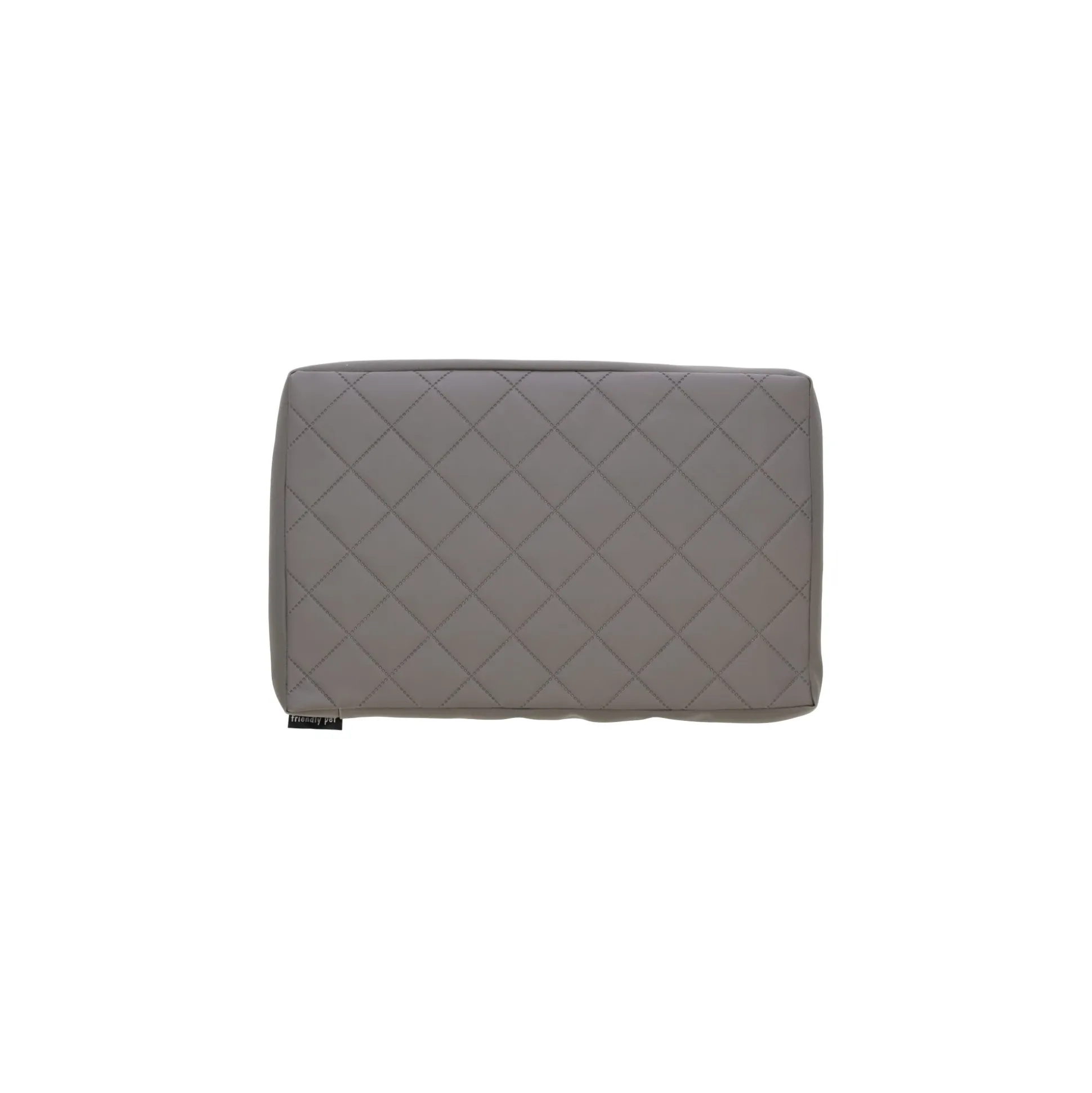 Hondenk drk out leather grey XS