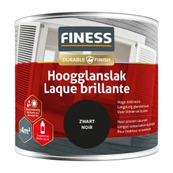 Hoogglans zwart 1428 250ml Finess