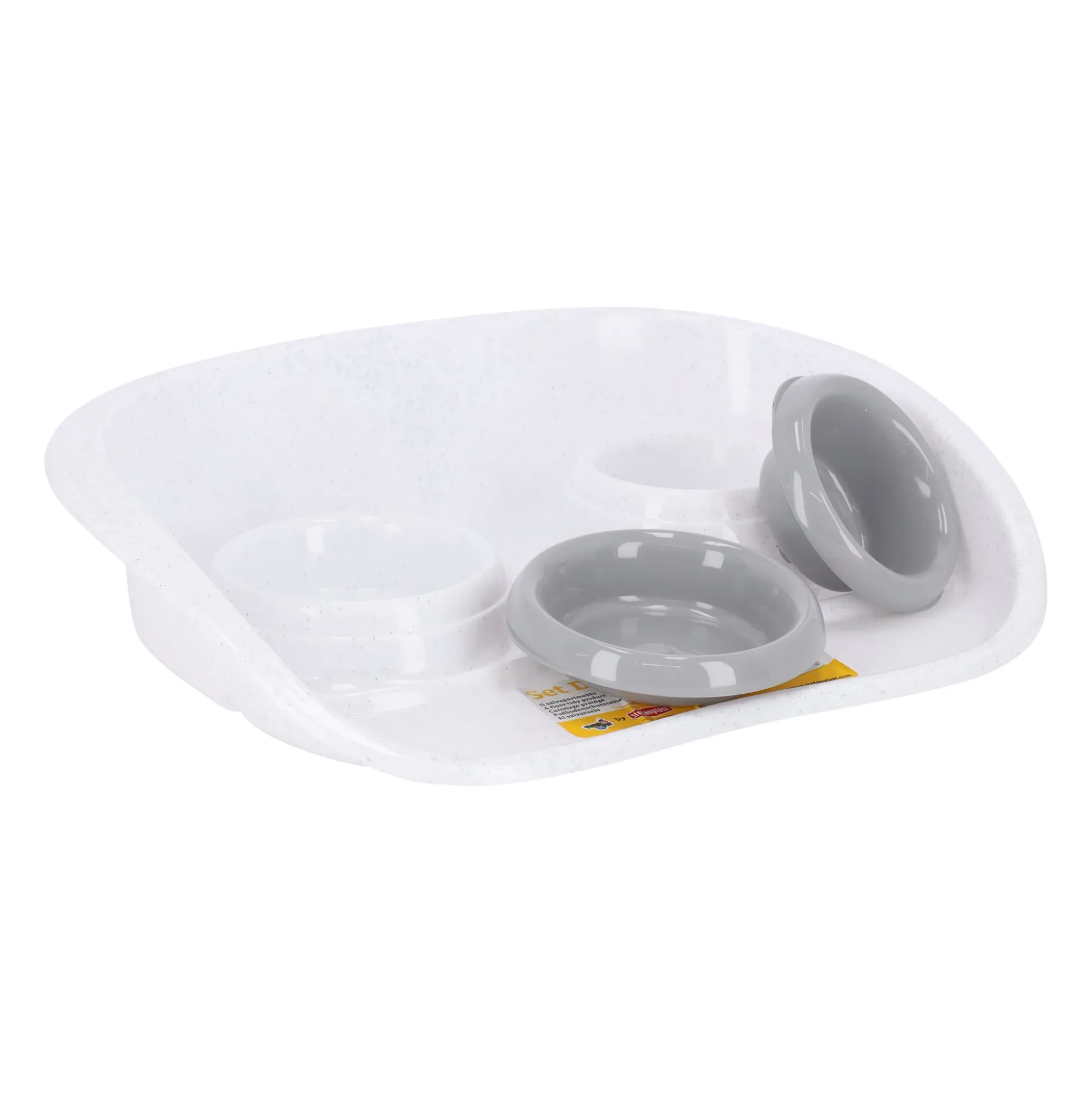 Huisdier dinner set grey