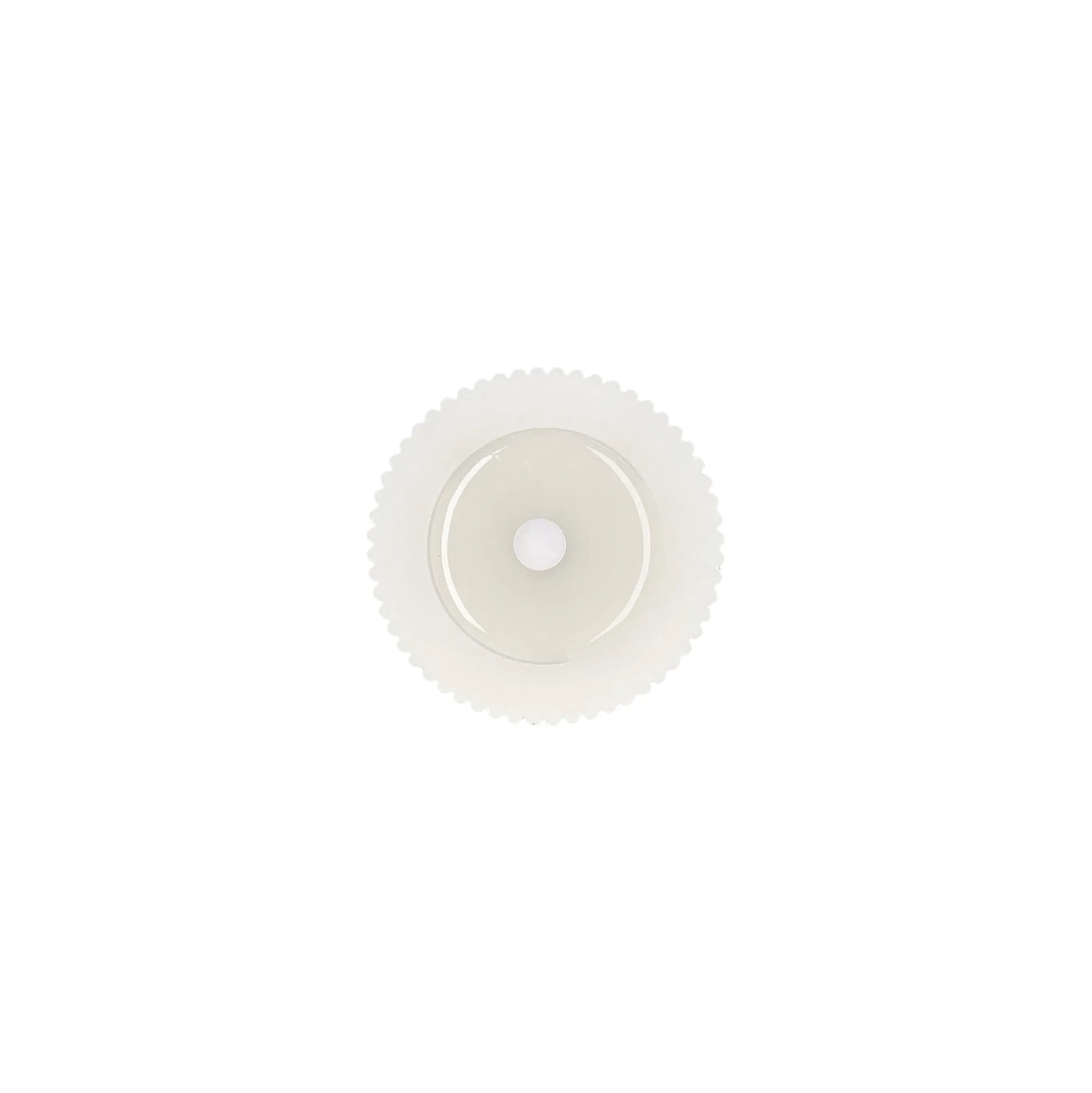 Kaars rib melt LED 7 x 15 cm wit