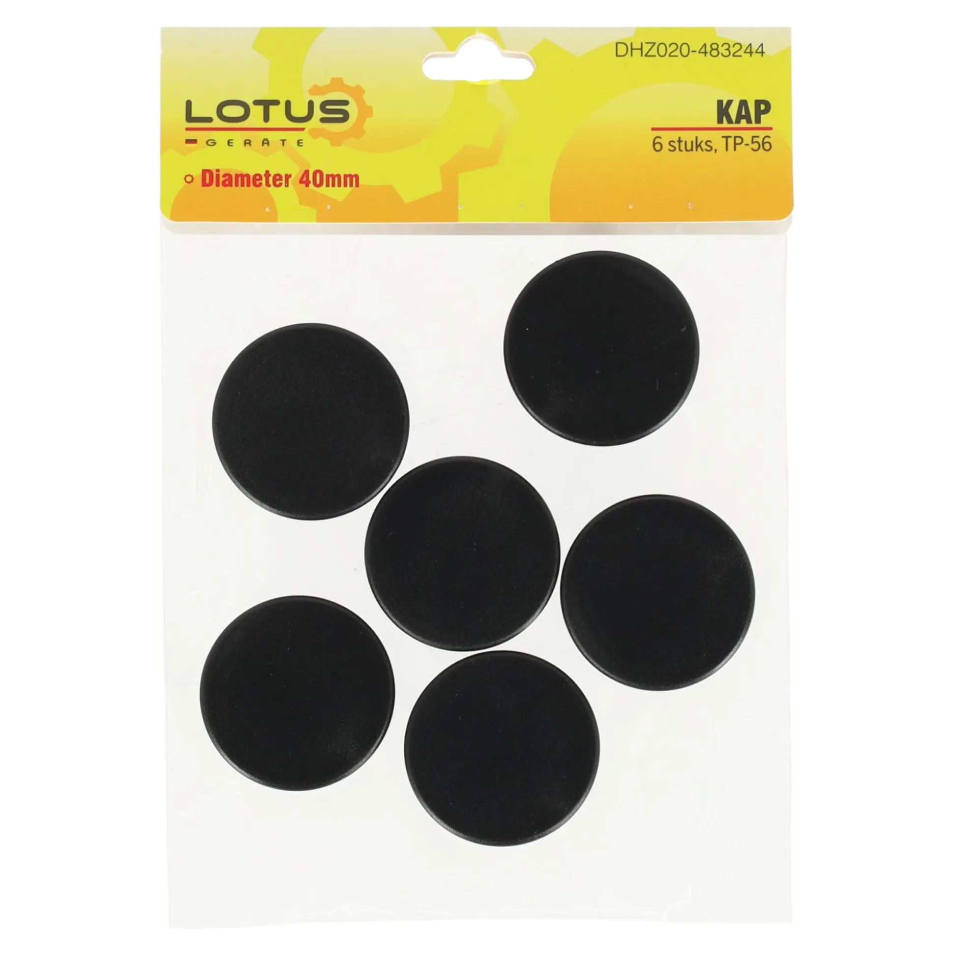 Kap diameter 40mm 6st TP-56