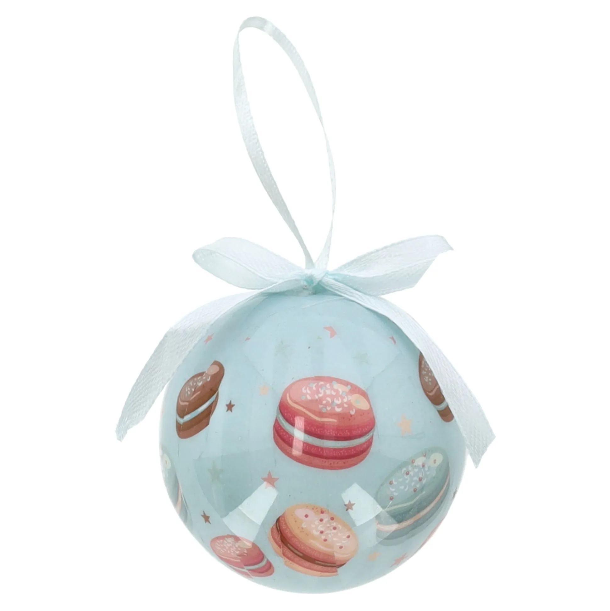 Kerstbal macaron 6 cm