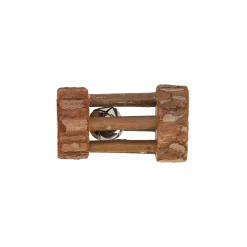 Knaagdier rol+bel natuur 7cm