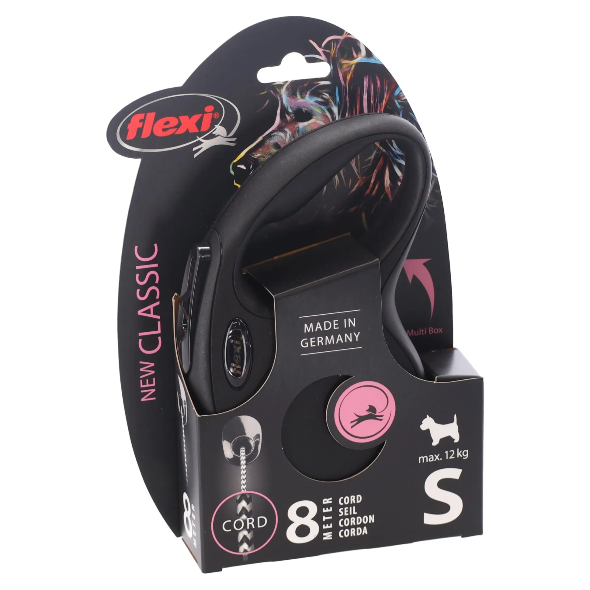 Rollijn classic cord S 5m zwart