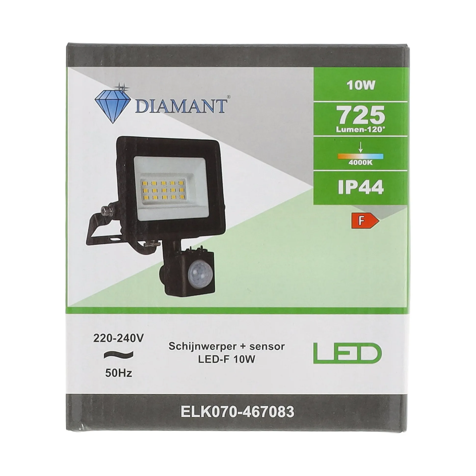 Schijnwerper met sensor LED-F 10W