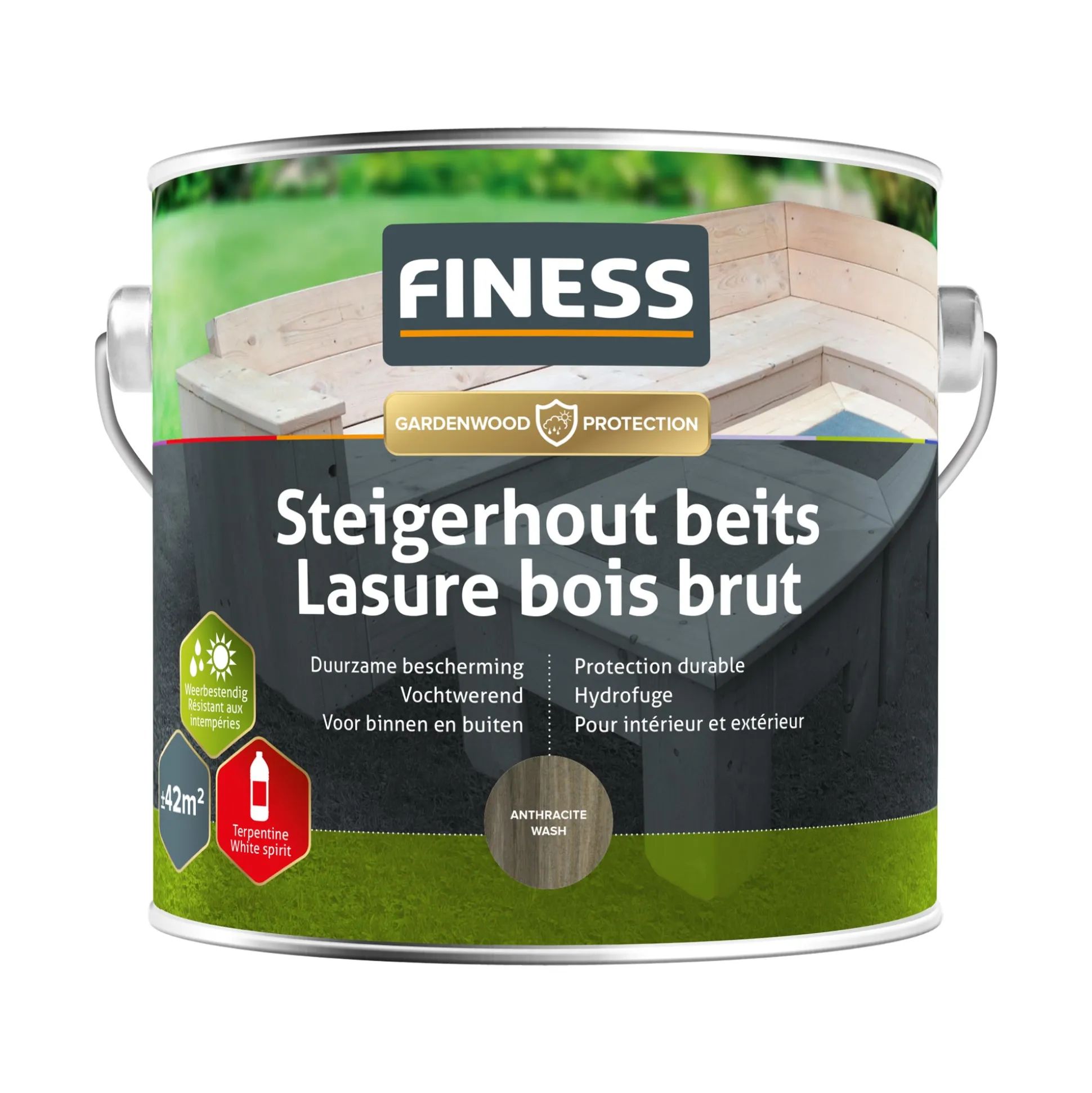 Steigerhoutb antrawash 2.5L Finess