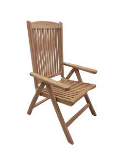 Stoel 5 standen Lotte 11 lats teak