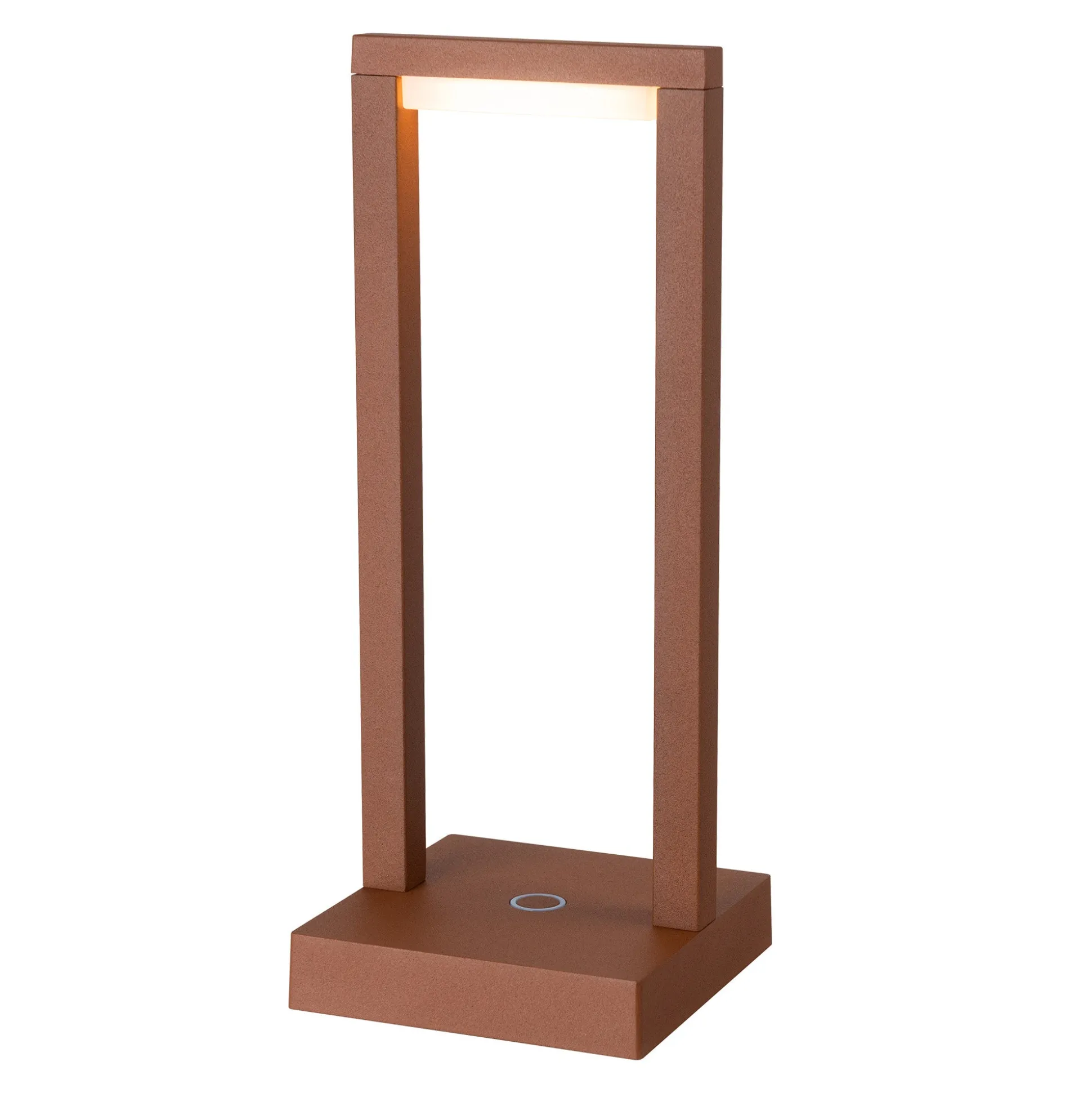 Tafellamp Fiorana LED oplaadbaar bruin