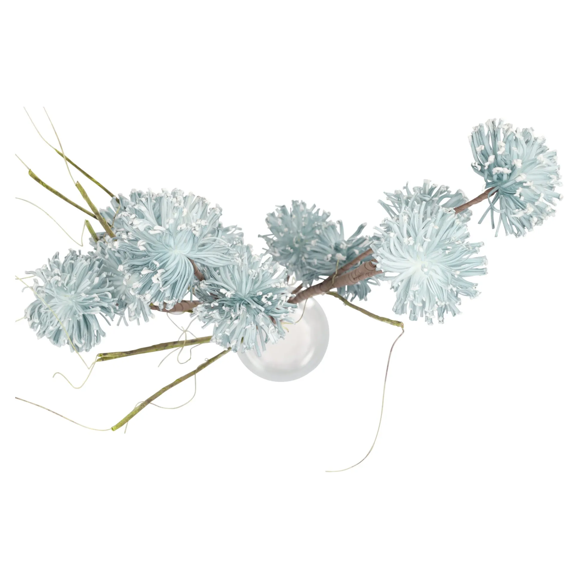 Tak bloem 110 cm blauw