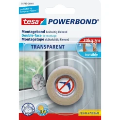 Transparante montage tape 19mmx1.5M