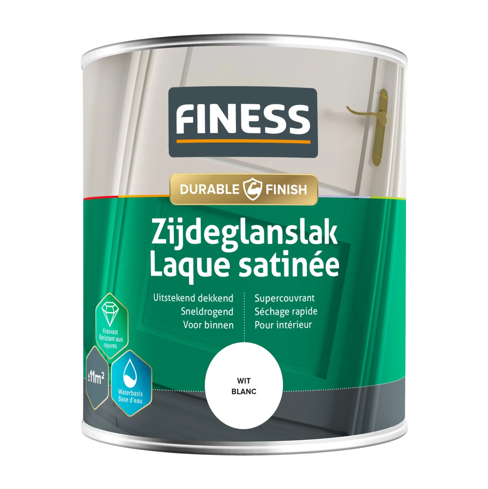 Zijdeglans wit 1410 750ml Finess